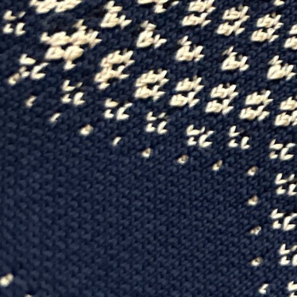 BCBGMaxAzria SZ L Navy & Cream sweater tank dress Layers Timeless Preppy Office - Picture 5 of 9